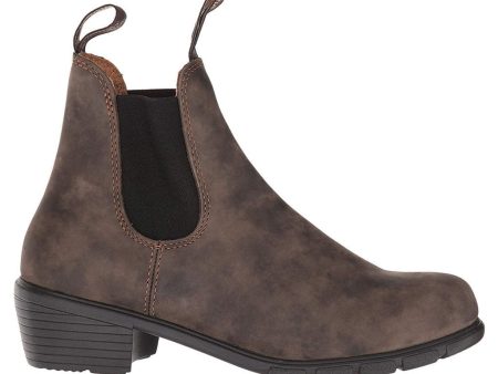 1677 Water-Resistant Leather Women s Heeled Chelsea Boots Online Hot Sale