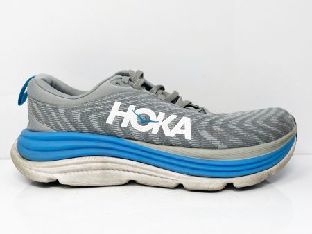 Hoka One One Mens Gaviota 5 1127929 LDVB Gray Running Shoes Sneakers Size 8.5 D For Cheap