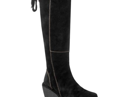 Yust Suede Women s Wedge Heel Calf Length Boots Hot on Sale