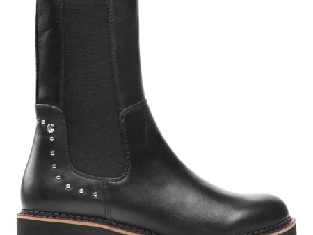 Vicar Calfskin Leather Women s Mid Calf Chelsea Boots Online now