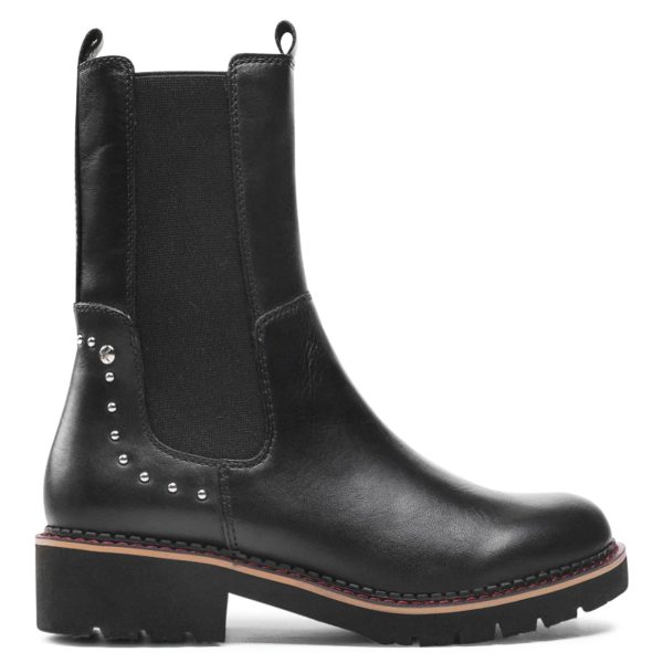 Vicar Calfskin Leather Women s Mid Calf Chelsea Boots Online now