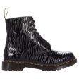 1460 Pascal Zebra Pattern Glossy Leather Women s Ankle Boots For Discount