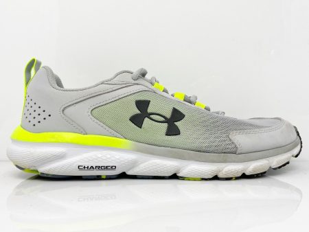 Under Armour Mens Charged Assert 9 Marble 3024852 Gray Running Shoes Sneaker 9.5 Sale