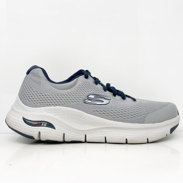 Skechers Mens Arch Fit 232040 Gray Running Shoes Sneakers Size 10 Online Hot Sale