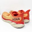 Hoka One One Mens Clifton 8 1119393 FBOR Orange Running Shoes Sneakers Sz 9.5 D Fashion