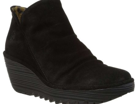 Yip Oiled Suede Women s Zip Up Ankle Boots Discount