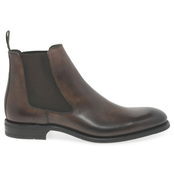 Wareing Polished Leather Men s Chelsea Boots Online now