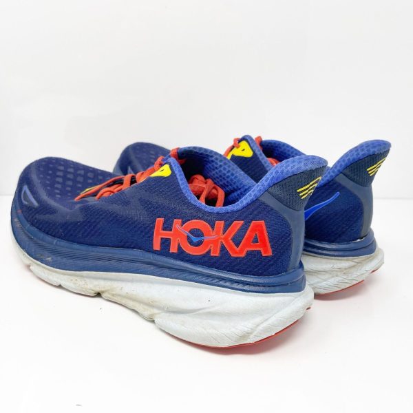 Hoka One One Mens Clifton 9 1127895 BBDGB Blue Running Shoes Sneakers Size 10 D Discount