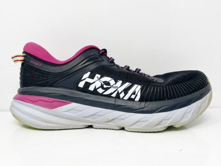 Hoka One One Womens Bondi 7 1110519 BGFF Black Running Shoes Sneakers Size 7 Online now