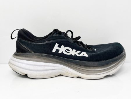 Hoka One One Womens Bondi 8 1127952 BWHT Black Running Shoes Sneakers Size 8.5 B Discount