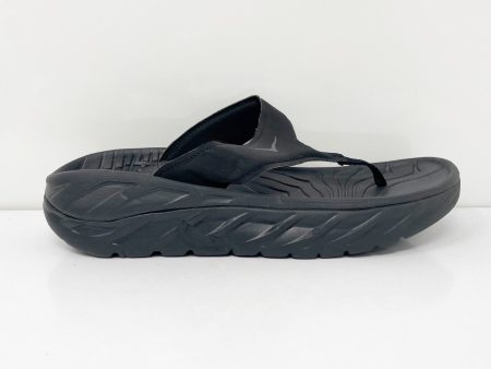 Hoka One One Unisex Ora Recovery Black Slip On Flip Flop Sandals Size M 7 W 9 Online now