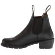 1671 Water-Resistant Leather Women s Heeled Chelsea Boots Fashion