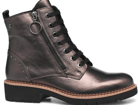 Vicar Calfskin Leather Women s Ankle Boots Online now