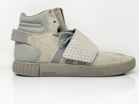 Adidas Mens Tubular Invader Strap BB1396 Gray Casual Shoes Sneakers Size 9 Discount