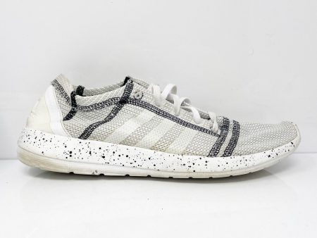 Adidas Mens Element Refine Tricot B35515 White Running Shoes Sneakers Size 9.5 Hot on Sale