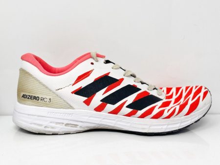 Adidas Mens Adizero RC 3 FY4084 White Running Shoes Sneakers Size 7 on Sale