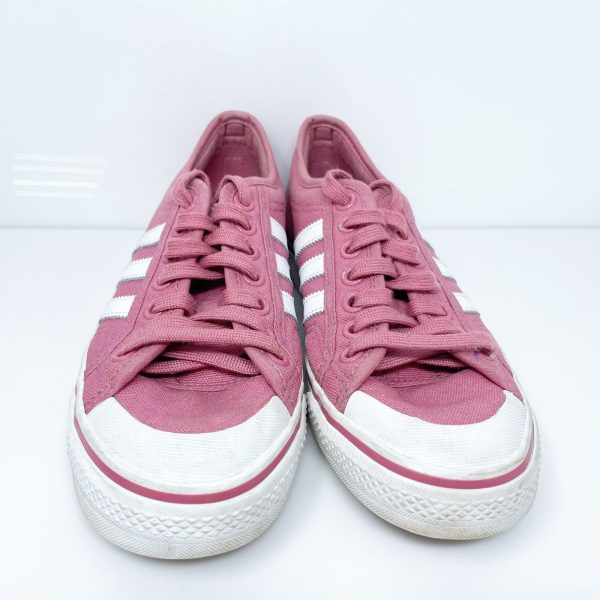 Adidas Mens Nizza BD7668 Pink Casual Shoes Sneakers Size 8 Fashion