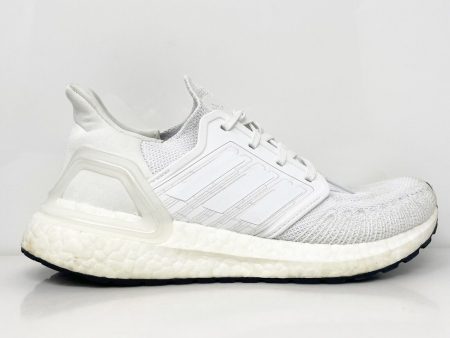 Adidas Mens Ultraboost 20 EF1042 White Running Shoes Sneakers Size 6 Online now