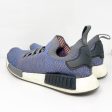 Adidas Mens NMD R1 Stlt Primeknit CQ2388 Blue Running Shoes Sneakers Size 10.5 Hot on Sale