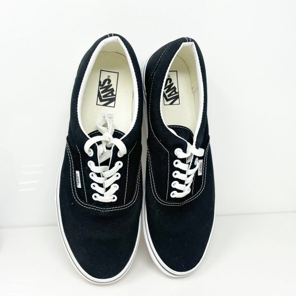 Vans Mens Era 721356 Black Casual Shoes Sneakers Size 11.5 Hot on Sale