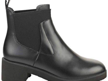 Wonder Smooth Leather Women s Block Heeled Ankle Boots Online