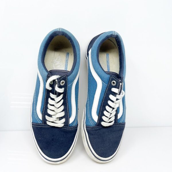 Vans Mens Off The Wall 721454 Blue Casual Shoes Sneakers Size 8.5 Sale