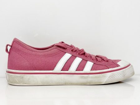 Adidas Mens Nizza BD7668 Pink Casual Shoes Sneakers Size 8 Fashion