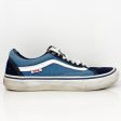 Vans Mens Off The Wall 721454 Blue Casual Shoes Sneakers Size 8.5 Sale