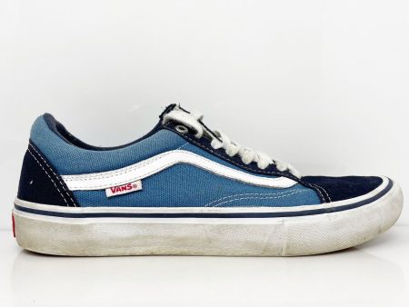 Vans Mens Off The Wall 721454 Blue Casual Shoes Sneakers Size 8.5 Sale