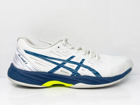 Asics Mens Gel Game 9 1041A337 White Running Shoes Sneakers Size 6.5 For Cheap