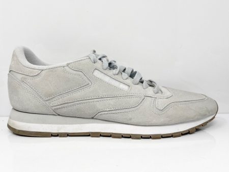 Reebok Mens Classic HQ7140 Gray Running Shoes Sneakers Size 12 Sale