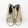 Coach Womens Barrett A1052 Beige Lace Up Casual Shoes Sneakers Size 8 B For Cheap