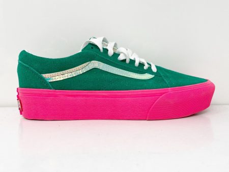 Vans Unisex Off The Wall 721356 Green Casual Shoes Sneakers Size M 6.5 W 8 Hot on Sale