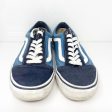 Vans Mens Off The Wall 721454 Blue Casual Shoes Sneakers Size 8.5 Sale