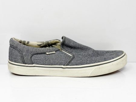 Vans Mens Asher 721356 Gray Casual Shoes Sneakers Size 10.5 on Sale