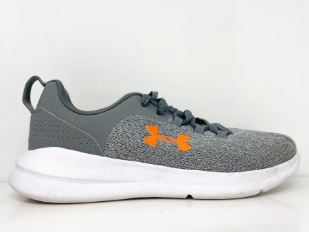 Under Armour Mens Essential NM 3024133-105 Gray Running Shoes Sneakers Size 8 on Sale