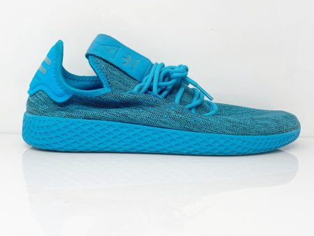 Adidas Mens Pharrell x Tennis Hu DB2861 Blue Running Shoes Sneakers Size 8.5 Fashion