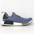 Adidas Mens NMD R1 Stlt Primeknit CQ2388 Blue Running Shoes Sneakers Size 10.5 Hot on Sale