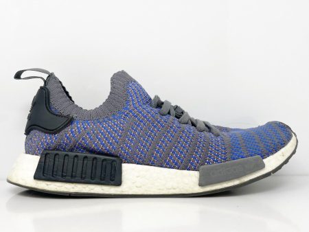 Adidas Mens NMD R1 Stlt Primeknit CQ2388 Blue Running Shoes Sneakers Size 10.5 Hot on Sale