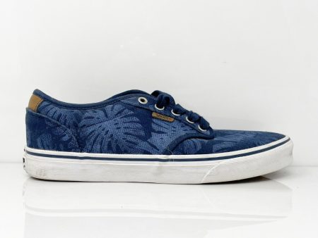 Vans Mens Atwood Deluxe 721356 Blue Casual Shoes Sneakers Size 8.5 For Discount