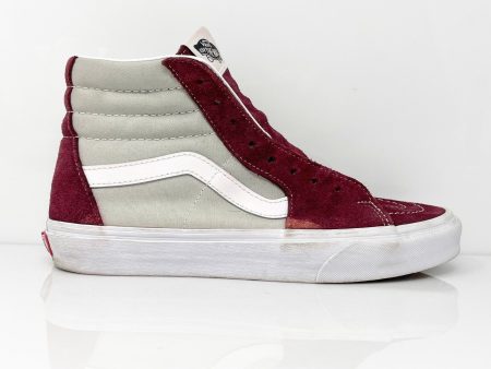 Vans Unisex Sk8 Hi 507698 Red Casual Shoes Sneakers Size M 7.5 W 9 For Sale