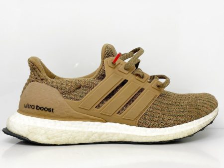 Adidas Mens Ultra Boost 4.0 CM8118 Brown Running Shoes Sneakers Size 8.5 Cheap