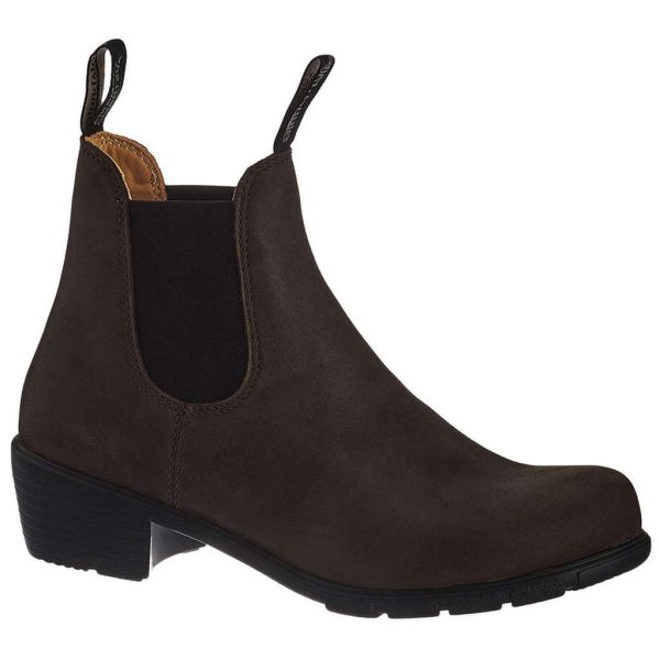 1673 Water-Resistant Leather Women s Heeled Chelsea Boots Sale