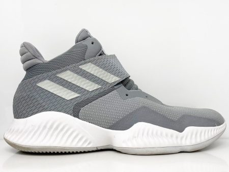 Adidas Mens Explosive Bounce 2018 BB7295 Gray Basketball Shoes Sneakers Sz 11.5 Online now