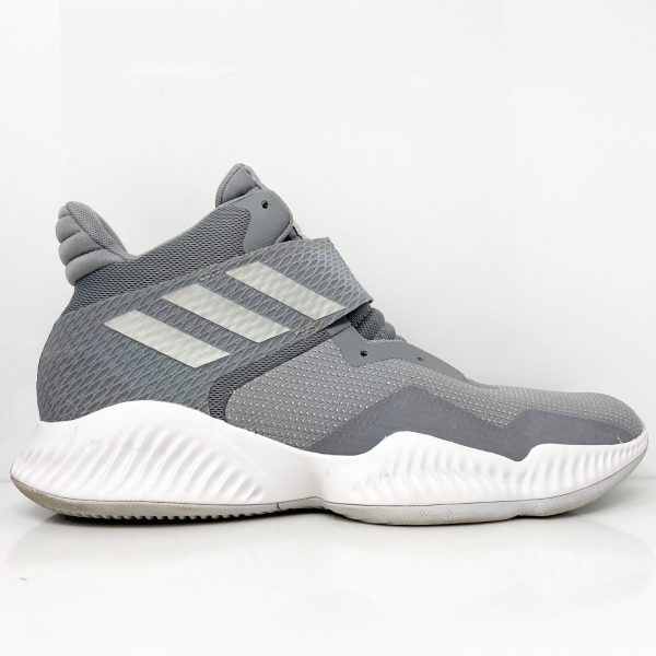 Adidas Mens Explosive Bounce 2018 BB7295 Gray Basketball Shoes Sneakers Sz 11.5 Online now