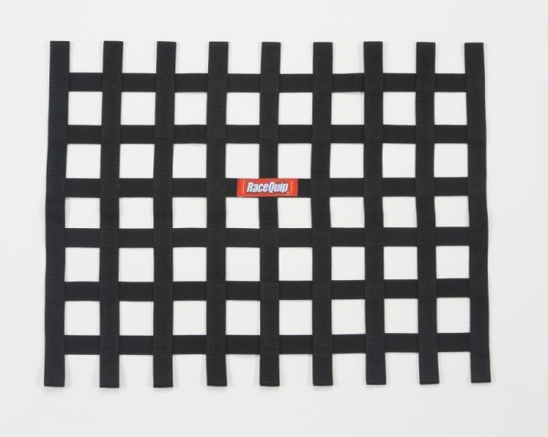 RaceQuip Black Ribbon Window Net Discount